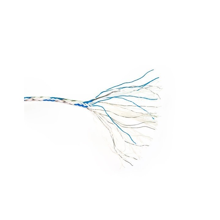 POLI BRAID SPE EXTREME 3MM 9X0.2SS 2X0.25CU WHITE BLUE 400M